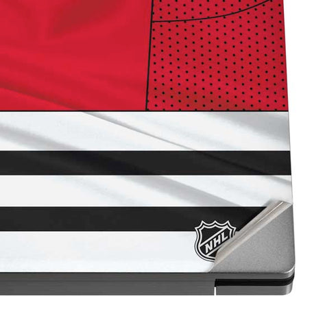 NHL Blackhawks Red Stripes Dell XPS Skin